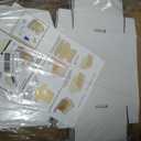 Corrugated Shipping Box Mailers, Kraft Brown, Triple-Layer Board Secure Slot Closure (White, 9"x6.5"x2" / Set of 20)
