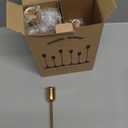 Brass Gold Candlestick Holders, Metal Taper Candle Holders Set of 6, Vintage Modern Candle Sticks Holder Decor for Table Centerpiece, Fireplace Mantel Wedding Housewarming Gift, Candlelit Dinner Dcor