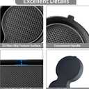 For Honda HRV Accessories 2026 2025 2024 2023 Cup Holder Inserts Center Console Liner 3D Silicone Cup Holder Coasters Protector Mat Pad Non-Slip Interior Decoration for HRV 3Pcs (Gray)