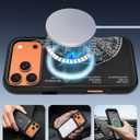 Heavy Duty for iPhone 17 Pro Max Case - Compatible with MagSafe Shockproof Protective Rugged Magnetic Men Military Grade Shock Drop Proof Phone Cover Funda for Apple 17 Promax Case, Black