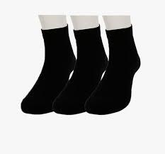 Men s Athletic Ankle Socks 3 Pairs Black