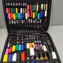 Posca Exclusive Acrylic Paint Markers Gift Set of 62 with Case, Great for Kids and Adults, For Coloring Decorations, Canvas, Glass or Wood, Includes 350, 1MR, 1M, 3M, 5M, 7M, 8K, & 17K