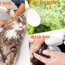 Portable Rubber Hose Nozzle, Size, Easy to Use, Hand Shower, Suitable for People or Pets (3m)