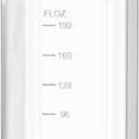 Folinstall 2 Gallon Large Glass Jar with Lid, Wide Mouth Storage Jars with Stainless Handle, Extra Big Glass Container with 2 Scale Mark for Storing Food, Kitchen Organization, 7400 ML/250 OZ