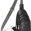 INICAT Small Crossbody Sling Bags Faux Leather Fanny Packs Purses for Women Everyday & Travel