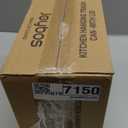 Compost Bin Kitchen for Countertop or Under Sink, 2.6 Gallon Hanging Small Trash Can with Lid, Garbage Can for Cabinet Door, Indoor/outdoor Food Waste Bin for Kitchen, Bathroom, RV, Office, White