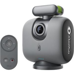 XbotGo Chameleon AI Auto Sports Action Camera - 4K 60FPS Soccer Camera and Basketball Tracking Camera for Team Sports, Live Streaming, No Subscription, Works with iOS & Android (Lava Graphite)
