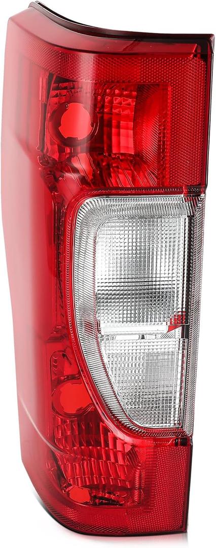 Taillight Assembly Compatible For Ford For F-250 Super Duty 2020-2022 For Ford For F-350 Super Duty 2020-2022 Driver's Side Chrome Housing Red Lens