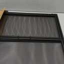 Fire Beauty 3-Panel Folding Fireplace Screen with Magnetic Hinged Doors, Solid Wrought Iron Panels Fire Spark Guard