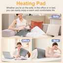 Heating Pad,Heated Blanket,Heating Pad for Back Neck,DimGray,24x12 Inch | Electric Heating Pad,Dry/Moist Heat Heating Pads,Heating Pads for Shoulder,Abdomen,Knee,Heat Pad for Women Men,Birthday Gift