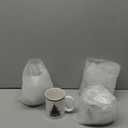 12 Pcs Christmas Tree Dinnerware Set Service for 4 Include 10'' Melamine Dinner Plate and 8'' Dessert Plate Ceramic Mug for Xmas Party, Gift for Christmas