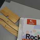 Rocking Horse Wooden Ride On Toy for Kids Classic Design Rocking Horse with Pedal and Safe Backrest Fine Workmanship(Classic, Natural), 31.5*9.8*20.5