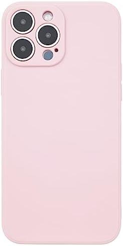 Pack Of 2 Paletatb Compatible with iPhone 13 Pro 6.1 Inches Case, Ultra-Thin Soft Liquid Silicone Shock Resistant Fashion Mobile Phone Cover Designed for Men and Women(Pink)