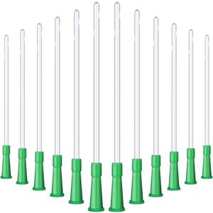 Nuanchu PVC Replacement Tubings Supplies Tubes Kit Clear Replacements Hose with Flexible Rounded End for Smooth Insert(16 FR,120 Pieces)