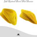 2 x The Hat Depot Fashion Thick and Soft Knitted Beret Beanie Hat (Gray)