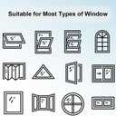 Window UV Protection Rainbow Privacy Film:Non-Adhesive Static Cling Decorative Window Film with Installation Tools,Stained Glass Window Film for Kitchen,Bathroom,and Shower Doors,16.9 x 39.4 inches.