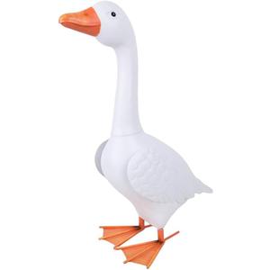 20 Inch Porch Goose Statue Metal Garden Statue Outdoor or Indoor Decor
