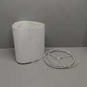 Set of 2 White Tall Linen Drum Lamp Shades Modern Lamp Shade 9.8" Top x 9.8" Bottom x 10.8" High (Spider) Medium Lampshade for Table & Beside Lamp - Lampshades Replacement By GO&SO