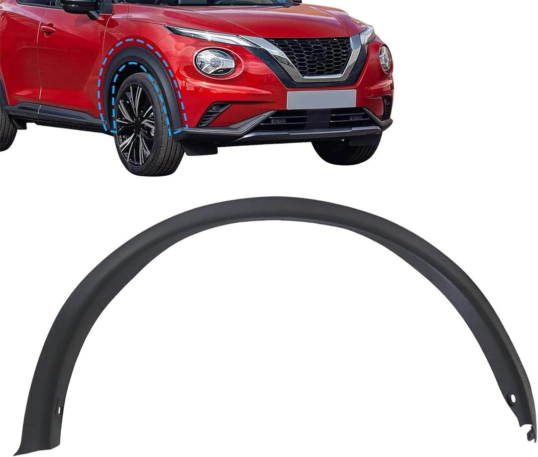 Front Right Passenger Side Fender Trim Molding Compatible with Nissan Juke 2011-2017 Wheel Arch Flare Cover Replacement for 63860-1KA0A NI1291102