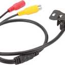 Backup Camera, 12V Night Vision 180 Degree Wide Angle Reverse Camera Waterproof for Car SUV RV Pickup (1080P)