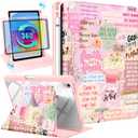for iPad A16 Case for iPad 10th Generation Case 10.9 inch - 360 Degree Rotating Stand Folio Smart Cover with Pencil Holder for Women Girl, Christian Words for Apple Tablet 10th 2022/11th 2025