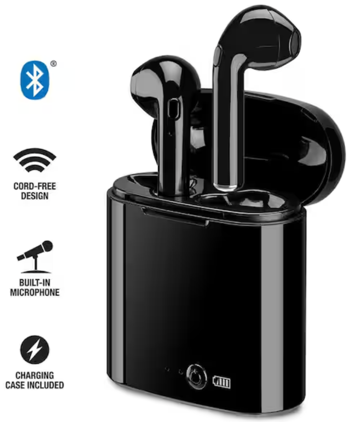iLive True Wireless Bluetooth Earbuds in Black