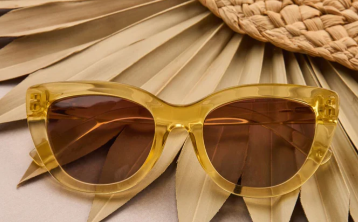 PEEPERS CAPRI POLARIZED SUNGLASSES YELLOW +0.00