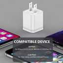 USB Wall Charger, LUOATIP 3-Pack 2.1A 5V Dual Port Cube Power Adapter Plug Block Charging Box Brick for iPhone 14 13 12 11 Pro Max SE XS XR X 8 7 6 6S Plus, Galaxy, LG, Moto, Android Phones