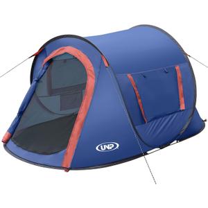 Pop-up Tent,2 Person Camping Tent,Instant Portable Beach Tent,Easy Pop Up Shade Tents 2 Doors for Camping Hiking & Traveling with Carrying Bag, 7.2ft x 4.5ft x 40in