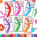 DAZONGE Valentines Day Gifts for Kids, 24 Pack Valentines Day Cards with Fidget Pop Tubes, Classroom Exchange Gifts for Kids, Sensory Fidget Toys for School Party Favors