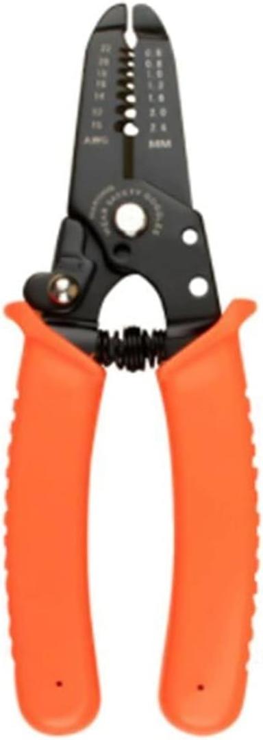 Cable Stripper Multifunctional Crimping Pliers Wire Stripper Cutter Crimper Automatic Terminal Crimping Plier Tools Manganese Alloy Hand Tool Non-Slip Handles are Stain and Rust Resistant (Type1)