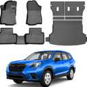 KUST Floor Mats Cargo Mat Set for Subaru Forester 2025-2026 (Not for Hybrid or Wilderness), TPE Rubber Trunk Liner Back Seat Protector for Forester Accessories All Weather High Edge, 8PCS