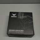 KNODOS Rosewood Espresso Knock Box Portafilter Tamping Stand with ShockAbsorbing Bar & NonSlip Design | Premium Dump Bin for Home Barista Stations