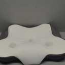 Cerrvical Neck Pillow- Ergonomic Memory Foam Pillows for Sleeping, Dual Ear Relief Zone Contour Pillow, Neck Support Pillows for Side Back &Stomach Sleeper (White)