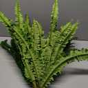 Dkaltm Single Silky Artificial Boston Fern Bush, 49Inch Large Artificial Ferns for Outdoors, Large Faux Ferns Artificial Plants,Suitable for Decorating Office, Living Room Faux Greenery, 95 Branches