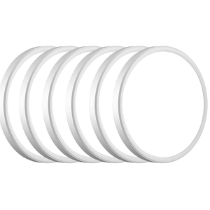 WKONCLDY 6PACK 3200lm LED Flush Mount Ceiling Light, Super Slim 12 inch LED Ceiling Light, 5000K Daylight LED Ceiling Light for Bedroom, Living Room, Dining Room, Garage and Office (White, Six Pack)