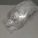 MyGift 12 Inch Clear Acrylic Necklace and Earring 3D Bust Jewelry Display Stand, Tabletop Neck Form Base Chain Holder for Home or Retail Showcase, Set of 2