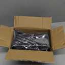 Metal Legs for Furniture Set of 4, Furniture Legs 8 Inch, Short Cabinet Dresser Feet Heavy Duty, Mid Century Modern Couch Feet Replacement for Sofa Cube Storage Futon Nightstand, Satin Black