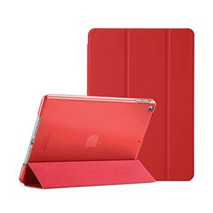 ProCase for iPad 9th/ 8th/ 7th Generation Case 10.2 Inch (2021/2020/2019 Release), 10.2 iPad Case 9th/ 8th/ 7th Gen Cover, Slim Smart Cover with Translucent Hard Shell Back -Red