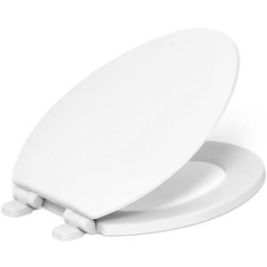 KOHLER K-25883-0 Triko Elongated Closed-Front Toilet Seat and Lid with Quiet-Close Technology, White