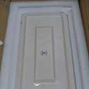 Famiware Serving Platter, Rectangular 15.67/14.1/12.6inch Serving Dishes for Entertaining, Microwave Dishwasher Safe, Stoneware Serving Trays for Party, Turkey, Cheese, Ocean Series, Vanilla White