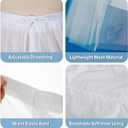 VeMee Women Wedding Petticoat Crinoline Underskirt Slips Underskirt for Women (White-hoopless Xl)
