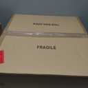 Farmhouse Chandeliers for Dining Room, 5-Light Rustic Drum Dining Room Chandelier Over Table, Wood Chandeliers Hanging Light Fixture for Bedrooms, Living Room, Entryway