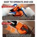 Floor Gap Fixer Tool, Upgraded Heavy Duty Floor Gap Fixer Suction Cup Tool, Laminate Flooring Tools, Countertop Leveling Tools for Vinyl, Wood, Laminate, Tile