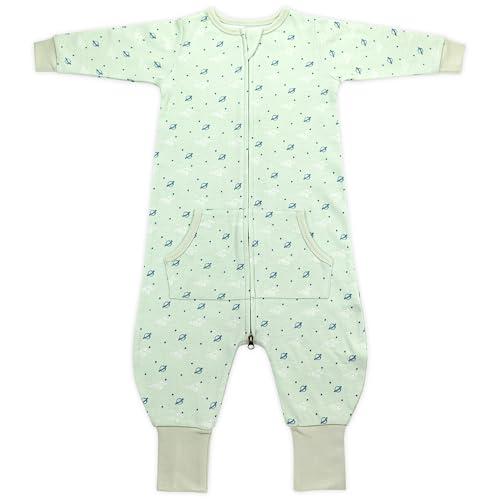 Toddler Sleep Sacks for 2t-3t, 1 Pack Baby Wearable Blanket with Feet, Long Sleeve Breathable Sleep Sacks for Baby Boys and Girls