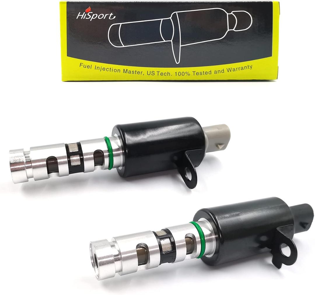HiSport 24355-3C200 & 24355-3C100 Oil Control Variable Valve Timing VVT Compatible with Azera Entourage, Genesis, Genesis Coupe, Santa Fe, Sonata, Veracruz