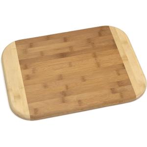Lipper International Bamboo Wood Two-Tone Kitchen Cutting and Serving Board, Large, 15-3/4" x 11-3/4" x 3/4"