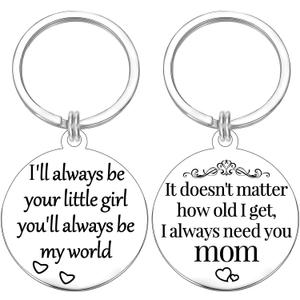 Mothers Day Gifts for Mom from Daughter Son Moms Keychain Mama Birthday Valentines Christmas Gift for Mother (Mom Gifts From Daughter, Silver)