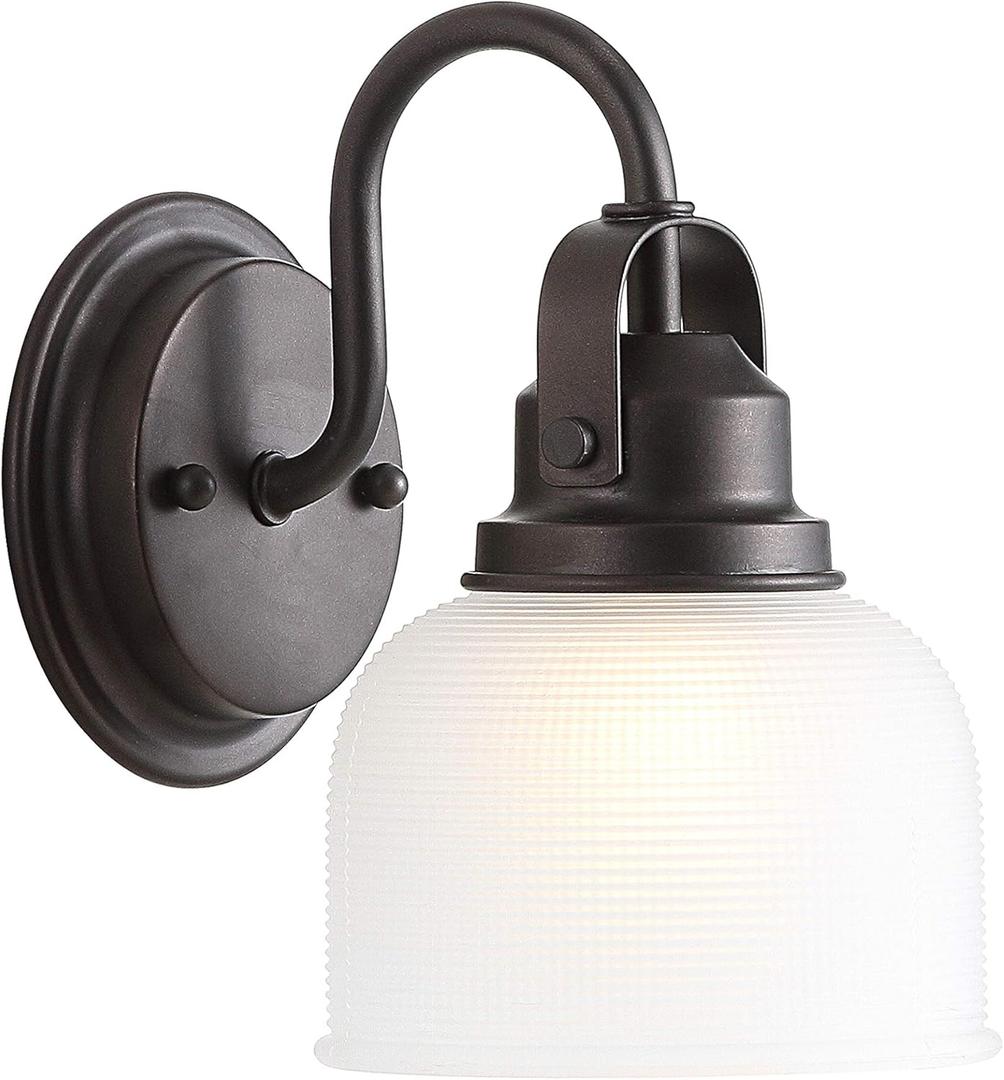 JONATHAN Y JYL7407C Virginia 5.75" 1 luz LED tradicional clsica de tocador moderna 2700K LED 4W bombilla entrada vestbulo cocina, bao, dormitorio, sala de estar, pasillo, bronce aceitado