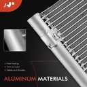 A-Premium Air Conditioning A/C Condenser Compatible with Dodge Ram 1500 2002-2008, Ram 2500 3500 2003-2008